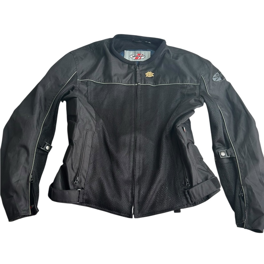 Joe Rocket Men’s Mesh Motorcycle Jacket Black Armor Riding Gear‎ Size XL